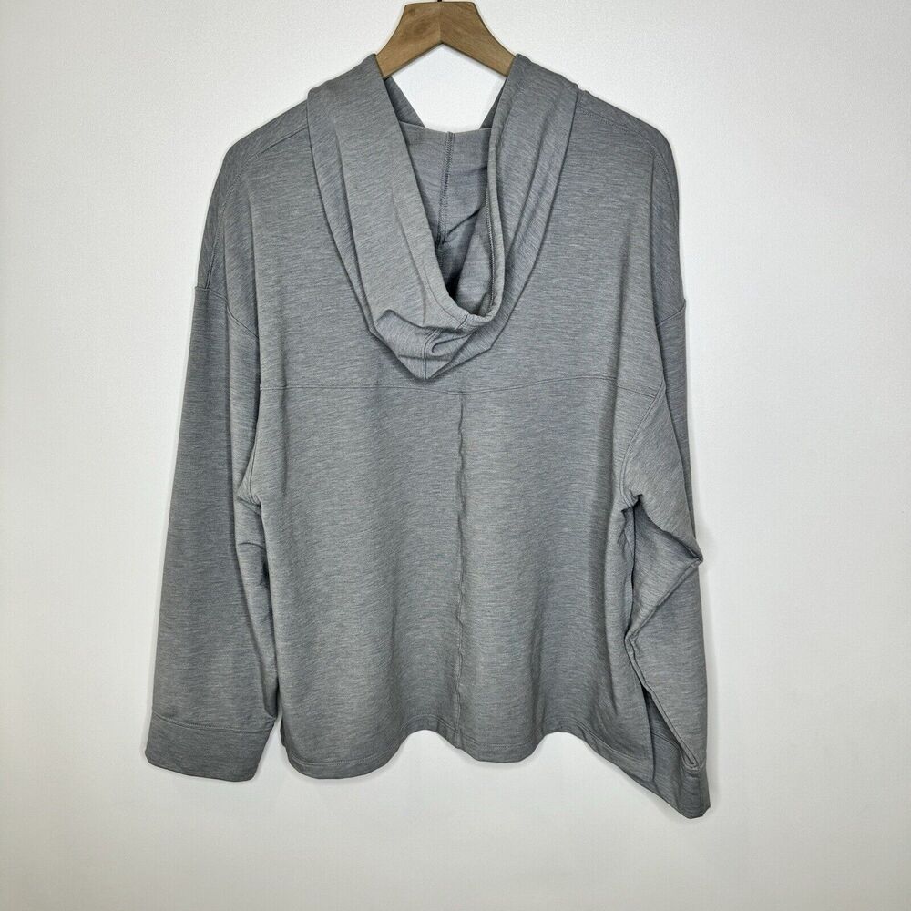 Nike Yoga Dri Fit hoodie hooded sweatshirt gray Pull-over DM7033-073 - Picture 4 of 14
